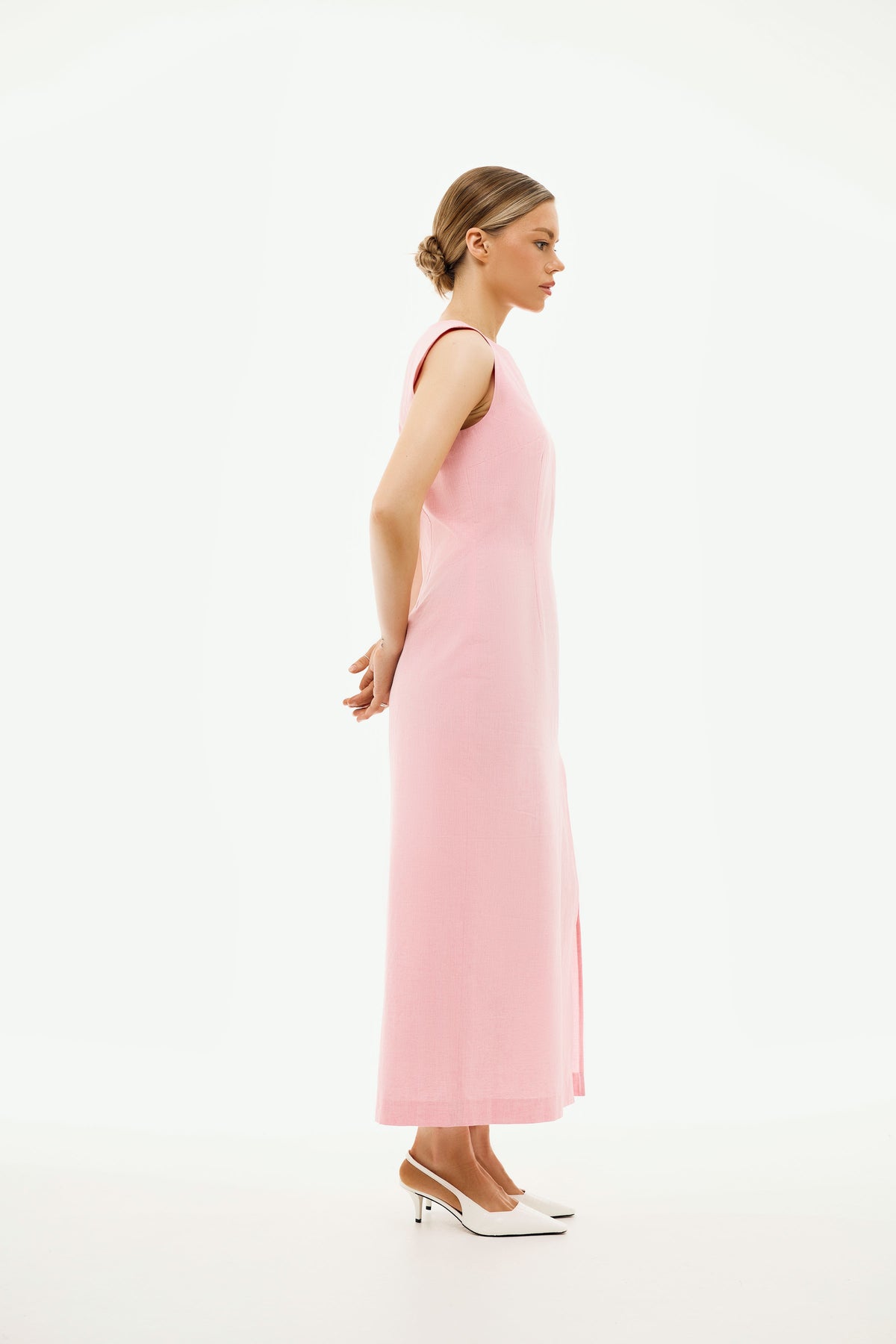 Michelle Light Pink Maxi Dress | Organic Cotton