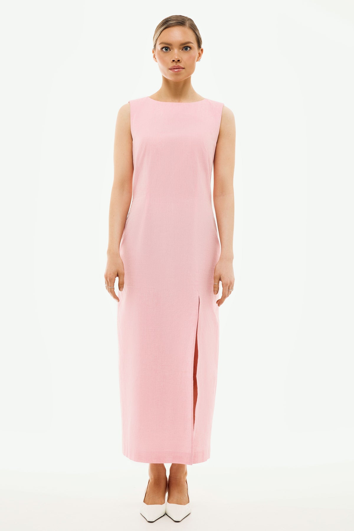 Michelle Light Pink Maxi Dress | Organic Cotton
