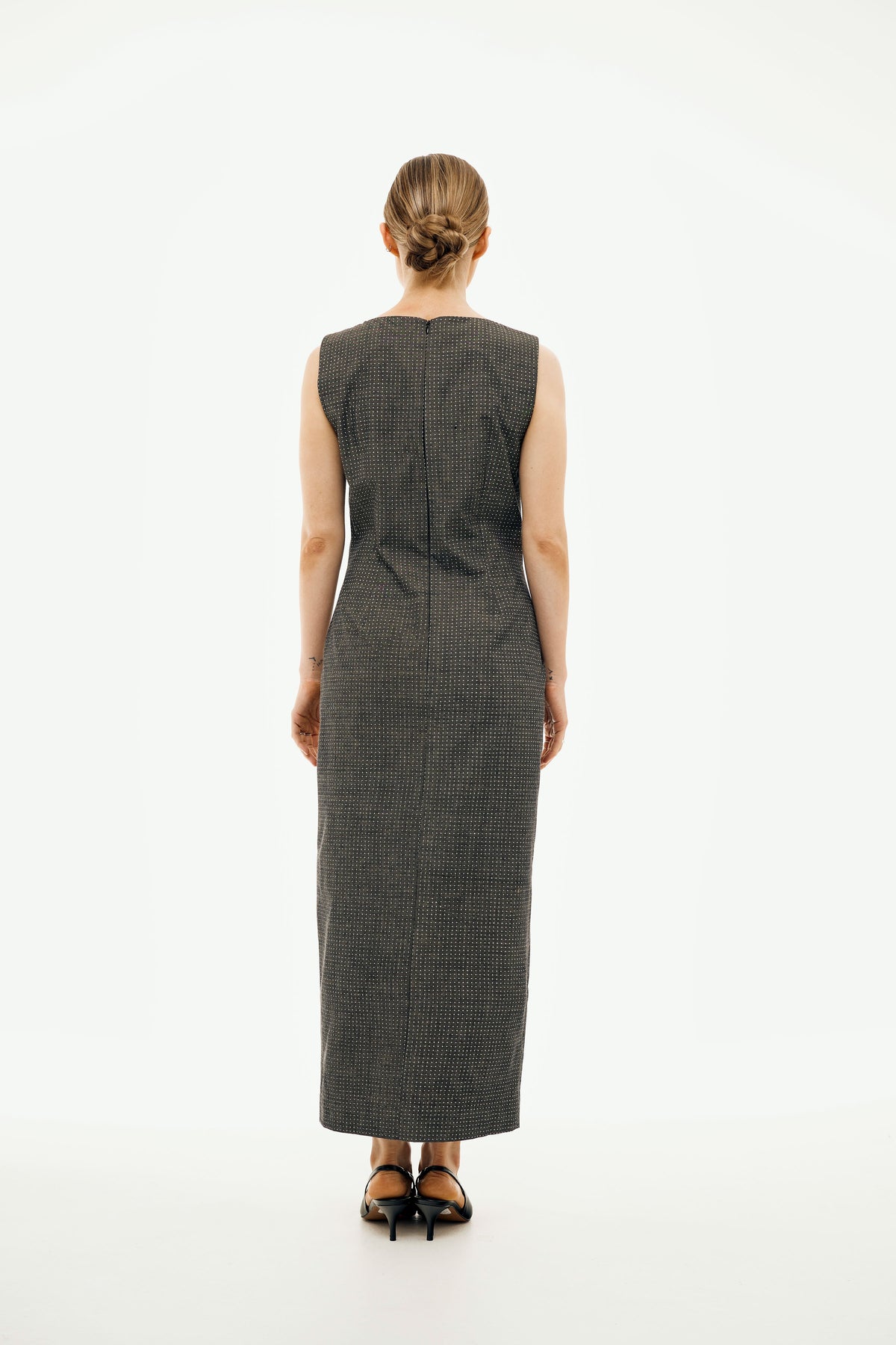 Michelle Polka Dot Black Maxi Dress | Organic Cotton