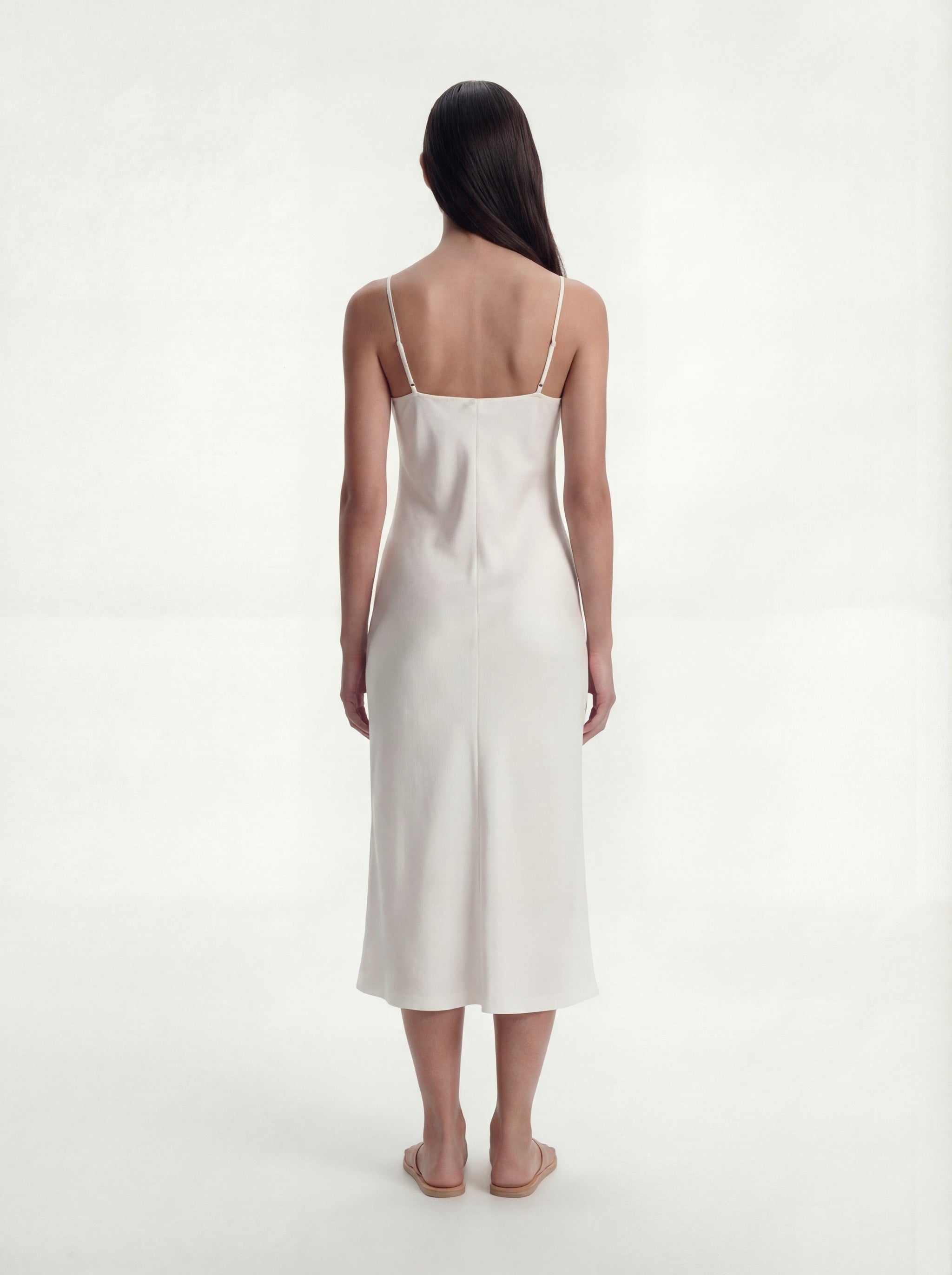 Aurora Stalactite White Slip Dress | Stone-Washed Silk Aurora Stalactite White Slip Dress | Stone-Washed Silk